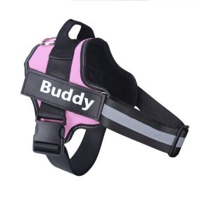 Dog Harness No Pull Reflective Breathable Adjustable Pet (Option: Pink-S)